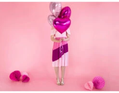 Helium Ballon Hart Fuchsia Leeg 45cm -Feestartikelen Winkel helium ballon hart fuchsia leeg 45cm 4