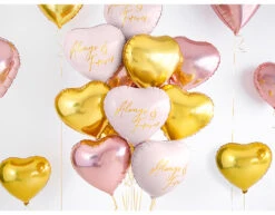 Helium Ballon Hart Goud Leeg 45cm -Feestartikelen Winkel helium ballon hart goud leeg 45cm 4