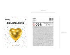 Helium Ballon Hart Goud Leeg 45cm -Feestartikelen Winkel helium ballon hart goud leeg 45cm 5