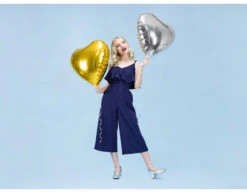 Helium Ballon Hart Goud Leeg 61cm -Feestartikelen Winkel helium ballon hart goud leeg 61cm 2