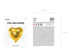 Helium Ballon Hart Goud Leeg 61cm -Feestartikelen Winkel helium ballon hart goud leeg 61cm 5