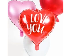 Helium Ballon Hart I Love You Rood Leeg 45cm -Feestartikelen Winkel helium ballon hart i love you rood leeg 45cm 2
