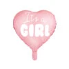 Helium Ballon Hart It'S A Girl Leeg 45cm -Feestartikelen Winkel helium ballon hart its a girl leeg 45cm