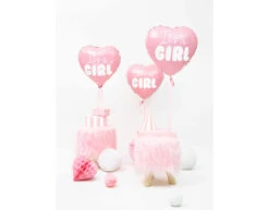 Helium Ballon Hart It'S A Girl Leeg 45cm -Feestartikelen Winkel helium ballon hart its a girl leeg 45cm 2