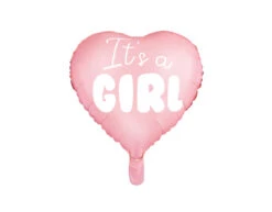 Helium Ballon Hart It'S A Girl Leeg 45cm