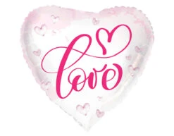 Helium Ballon Hart Liefde Leeg 45cm
