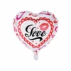 Helium Ballon Hart Love Kiss 45cm Leeg -Feestartikelen Winkel helium ballon hart love kiss 45cm leeg