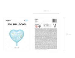 Helium Ballon Hart Mom To Be Blauw Leeg 35cm -Feestartikelen Winkel helium ballon hart mom to be blauw leeg 35cm 5