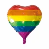 Helium Ballon Hart Regenboog 45cm Leeg -Feestartikelen Winkel helium ballon hart regenboog 45cm leeg