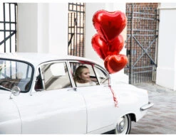 Helium Ballon Hart Rood Leeg 45cm -Feestartikelen Winkel helium ballon hart rood leeg 45cm 2