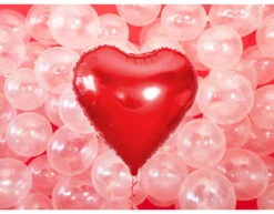 Helium Ballon Hart Rood Leeg 61cm -Feestartikelen Winkel helium ballon hart rood leeg 61cm 3