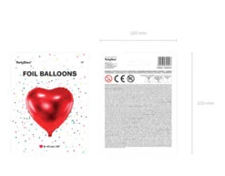Helium Ballon Hart Rood Leeg 61cm -Feestartikelen Winkel helium ballon hart rood leeg 61cm 4