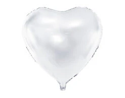 Helium Ballon Hart Wit Leeg 61cm