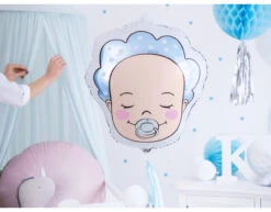 Helium Ballon Hoofd Baby Jongen Leeg 45cm -Feestartikelen Winkel helium ballon hoofd baby jongen leeg 45cm 2