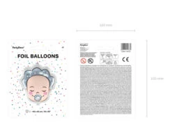 Helium Ballon Hoofd Baby Jongen Leeg 45cm -Feestartikelen Winkel helium ballon hoofd baby jongen leeg 45cm 5