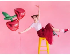 Helium Ballon Kersen Leeg 88cm -Feestartikelen Winkel helium ballon kersen leeg 88cm 3