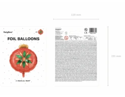 Helium Ballon Kerstbal Leeg 45cm -Feestartikelen Winkel helium ballon kerstbal leeg 45cm 4