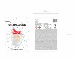 Helium Ballon Kerstman Leeg 70cm -Feestartikelen Winkel helium ballon kerstman leeg 70cm 5