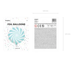 Helium Ballon Lichtblauw Swirl 45cm Leeg -Feestartikelen Winkel helium ballon lichtblauw swirl 45cm leeg 5