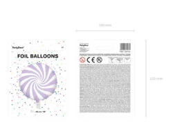 Helium Ballon Lila Swirl 45cm Leeg -Feestartikelen Winkel helium ballon lila swirl 45cm leeg 5