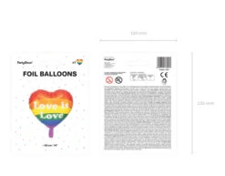 Helium Ballon Love Is Love Leeg 35cm -Feestartikelen Winkel helium ballon love is love leeg 35cm 3