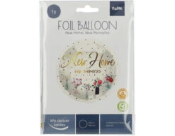 Helium Ballon New Home Bloemen Leeg 45cm -Feestartikelen Winkel helium ballon new home bloemen leeg 45cm 2