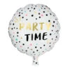 Helium Ballon Party Time Dubbelzijdig 45cm -Feestartikelen Winkel helium ballon party time dubbelzijdig 45cm
