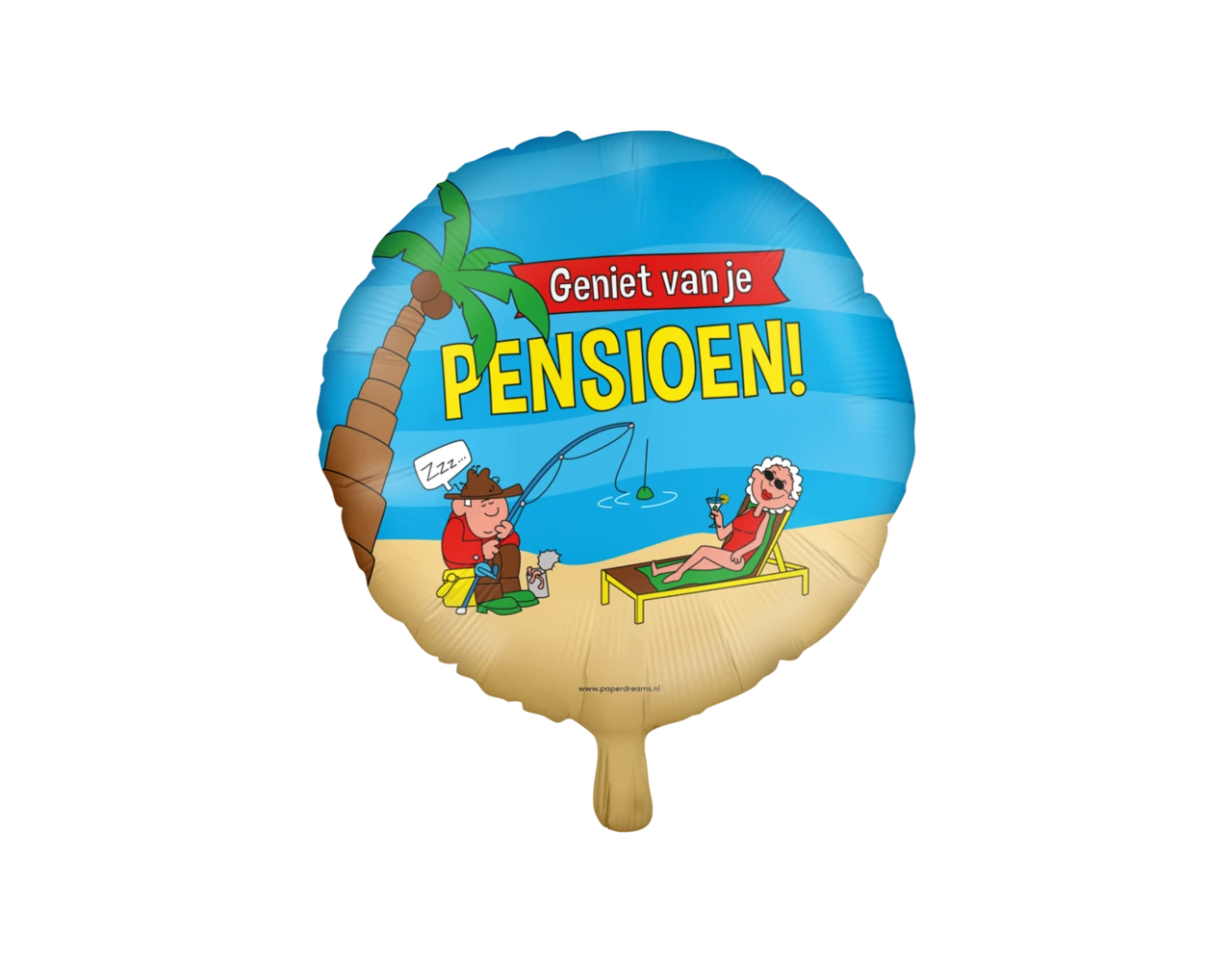 Helium Ballon Pensioen Cartoon Leeg 30cm 3 Helium Ballon Pensioen Cartoon Leeg 30cm