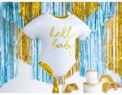 Helium Ballon Romper Hello Baby Leeg 45cm -Feestartikelen Winkel helium ballon romper hello baby leeg 45cm 1