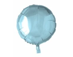 Helium Ballon Rond Lichtblauw 46cm Leeg