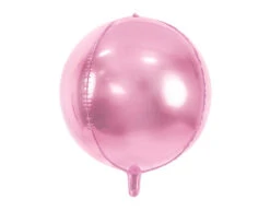 Helium Ballon Rond Lichtroze Leeg 40cm