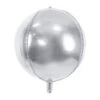 Helium Ballon Rond Zilver Leeg 40cm -Feestartikelen Winkel helium ballon rond zilver leeg 40cm