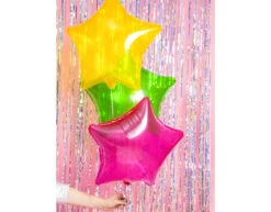 Helium Ballon Ster Geel Doorzichtig 48cm Leeg -Feestartikelen Winkel helium ballon ster geel doorzichtig 48cm leeg 2