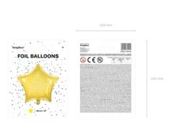 Helium Ballon Ster Geel Doorzichtig 48cm Leeg -Feestartikelen Winkel helium ballon ster geel doorzichtig 48cm leeg 4