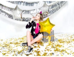 Helium Ballon Ster Goud Glansend Leeg 48cm -Feestartikelen Winkel helium ballon ster goud glansend leeg 48cm 2