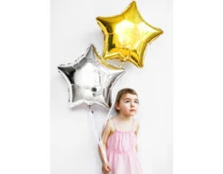 Helium Ballon Ster Goud Glansend Leeg 48cm -Feestartikelen Winkel helium ballon ster goud glansend leeg 48cm 3