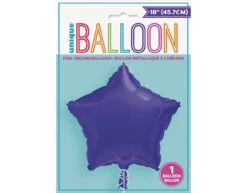 Helium Ballon Ster Paars Leeg 45cm -Feestartikelen Winkel helium ballon ster paars leeg 45cm 1