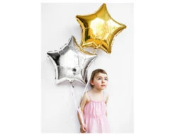 Helium Ballon Ster Zilver Leeg 48cm -Feestartikelen Winkel helium ballon ster zilver leeg 48cm 4