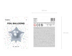 Helium Ballon Ster Zilver Leeg 48cm -Feestartikelen Winkel helium ballon ster zilver leeg 48cm 8