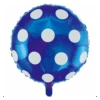Helium Ballon Stippen Blauw 45cm Leeg -Feestartikelen Winkel helium ballon stippen blauw 45cm leeg