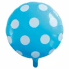 Helium Ballon Stippen Lichtblauw 45cm Leeg -Feestartikelen Winkel helium ballon stippen lichtblauw 45cm leeg