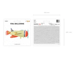 Helium Ballon Vliegtuig Leeg 91cm -Feestartikelen Winkel helium ballon vliegtuig leeg 91cm 3