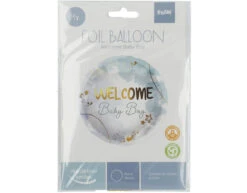 Helium Ballon Welcome Baby Boy Blauw Leeg 45cm -Feestartikelen Winkel helium ballon welcome baby boy blauw leeg 45cm 2