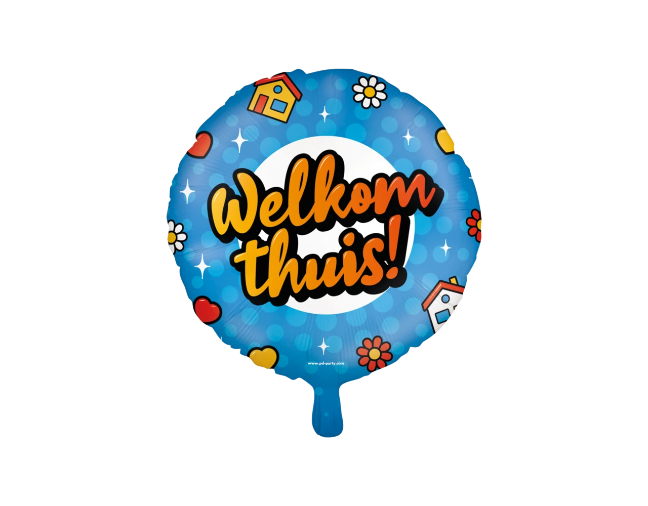 Helium Ballon Welkom Thuis Leeg 30cm 3 Helium Ballon Welkom Thuis Leeg 30cm