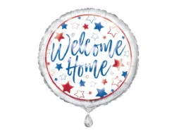 Helium Ballon Welkom Thuis Sterren 45cm Leeg