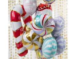 Helium Ballon Zuurstok Rood Leeg 82cm -Feestartikelen Winkel helium ballon zuurstok rood leeg 82cm 3