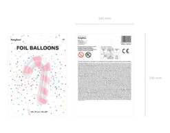 Helium Ballon Zuurstok Roze Leeg 82cm -Feestartikelen Winkel helium ballon zuurstok roze leeg 82cm 4