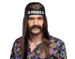 Hippie Hoofdband Peace -Feestartikelen Winkel hippie hoofdband peace 2