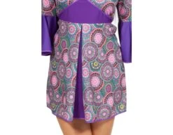 Hippie Jurk Paars -Feestartikelen Winkel hippie jurk paars 3