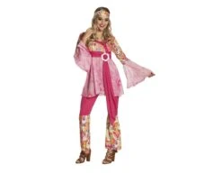 Hippie Kostuum Dames Roze